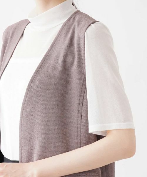 Leilian PLUS HOUSE / レリアンプラスハウス テーラードジャケット | 【セットアップ対応商品】ノーカラーベスト | 詳細8