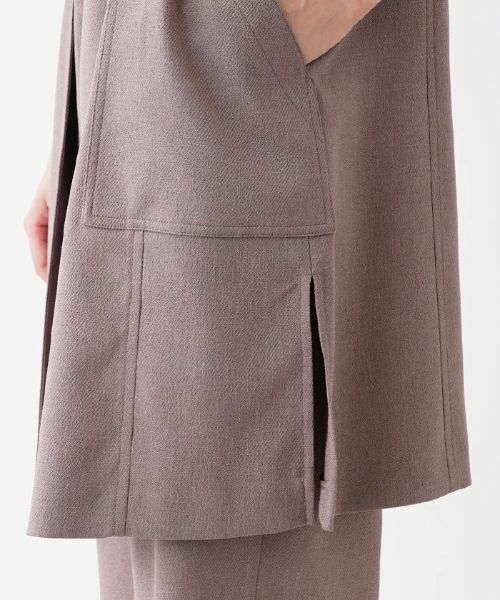 Leilian PLUS HOUSE / レリアンプラスハウス テーラードジャケット | 【セットアップ対応商品】ノーカラーベスト | 詳細9