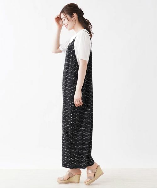 Leilian PLUS HOUSE / レリアンプラスハウス その他パンツ | ラインドットオールインワン | 詳細2