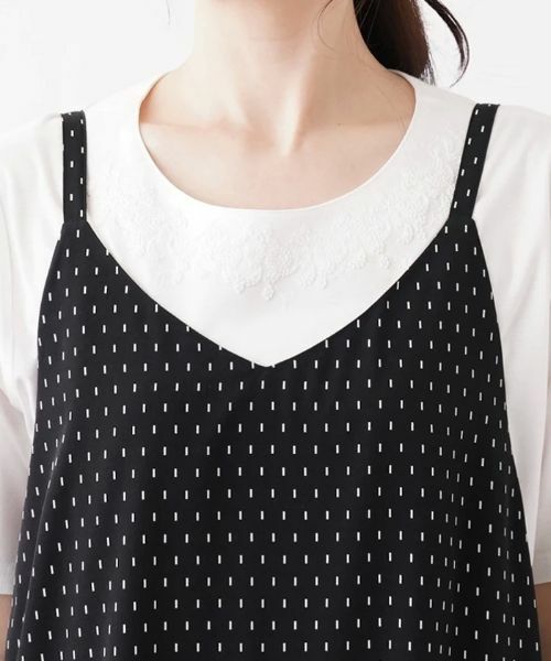 Leilian PLUS HOUSE / レリアンプラスハウス その他パンツ | ラインドットオールインワン | 詳細7