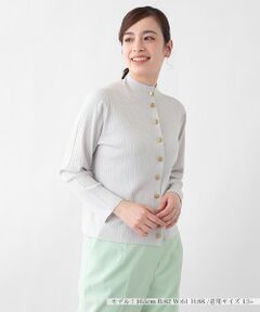 Leilian PLUS HOUSE / レリアンプラスハウス カーディガン・ボレロ | リブカーディガン