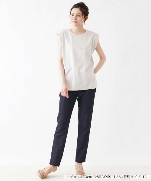 Leilian PLUS HOUSE / レリアンプラスハウス カットソー | パワーショルダーカットソー | 詳細2