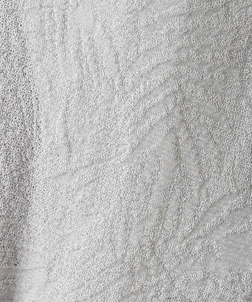 Leilian PLUS HOUSE / レリアンプラスハウス カーディガン・ボレロ | レリーフ柄Vネック7分袖カーディガン | 詳細9