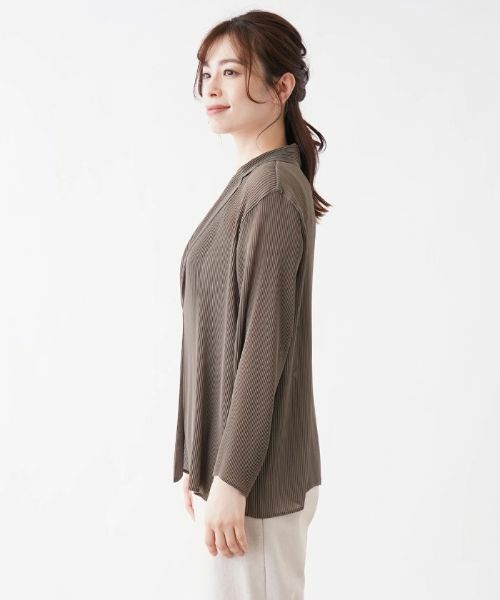 Leilian PLUS HOUSE / レリアンプラスハウス シャツ・ブラウス | エアリーカーディガン | 詳細5