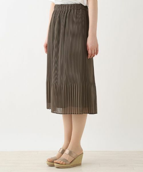 Leilian PLUS HOUSE / レリアンプラスハウス ロング・マキシ丈スカート | シアープリーツ切り替えスカート | 詳細8