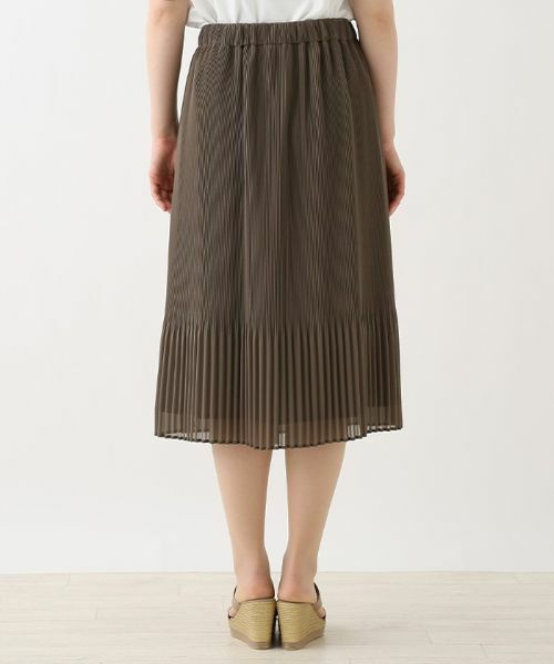 Leilian PLUS HOUSE / レリアンプラスハウス ロング・マキシ丈スカート | シアープリーツ切り替えスカート | 詳細9