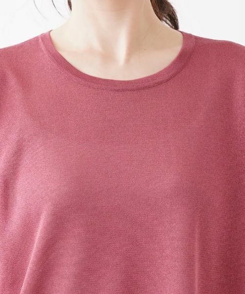 Leilian PLUS HOUSE / レリアンプラスハウス ニット・セーター | 杢調クルーネックカットソー | 詳細7