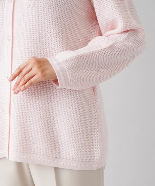 Leilian PLUS HOUSE / レリアンプラスハウス カーディガン・ボレロ | 【ONOFF使える】刺繍デザインカーディガン【CORSINI & PROTI】 | 詳細9