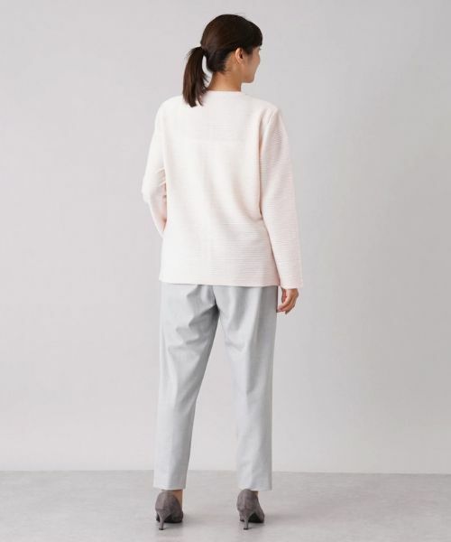 Leilian PLUS HOUSE / レリアンプラスハウス カーディガン・ボレロ | フラワー刺繍クルーネックカーディガン【CORSINI & PROTI】 | 詳細14