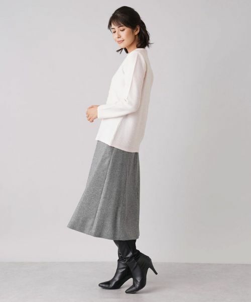 Leilian PLUS HOUSE / レリアンプラスハウス カーディガン・ボレロ | フラワー刺繍クルーネックカーディガン【CORSINI & PROTI】 | 詳細16