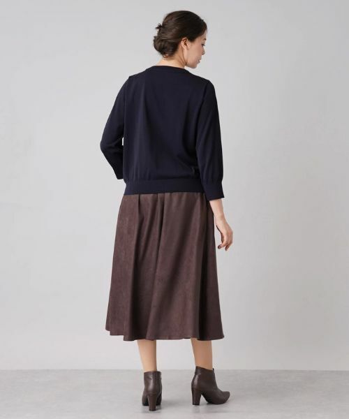 Leilian PLUS HOUSE / レリアンプラスハウス ニット・セーター | 異素材コンビプルオーバーニット | 詳細3