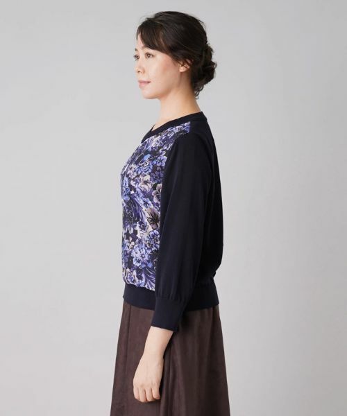 Leilian PLUS HOUSE / レリアンプラスハウス ニット・セーター | 異素材コンビプルオーバーニット | 詳細5