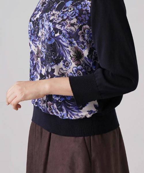 Leilian PLUS HOUSE / レリアンプラスハウス ニット・セーター | 異素材コンビプルオーバーニット | 詳細9