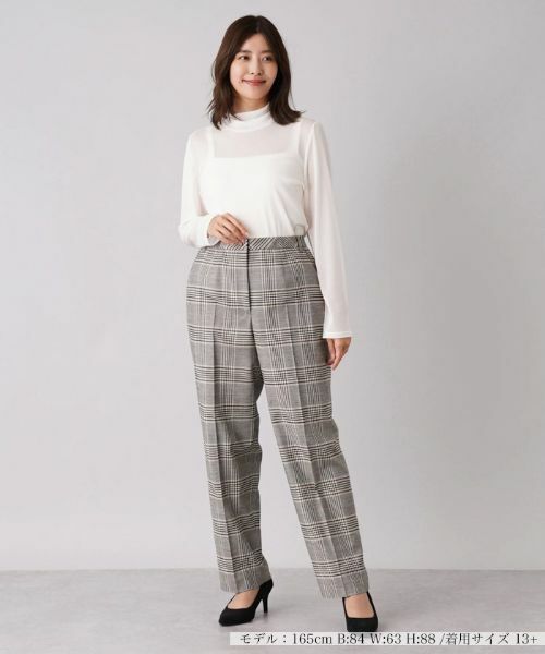 Leilian PLUS HOUSE / レリアンプラスハウス カットソー | シアーハイネックトップス | 詳細1