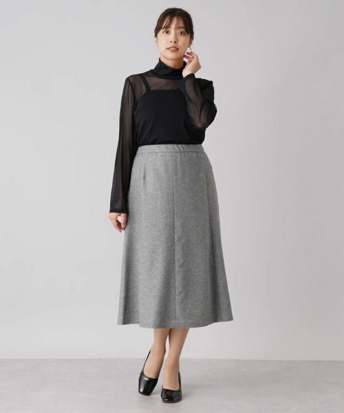 Leilian PLUS HOUSE / レリアンプラスハウス カットソー | シアーハイネックトップス | 詳細14