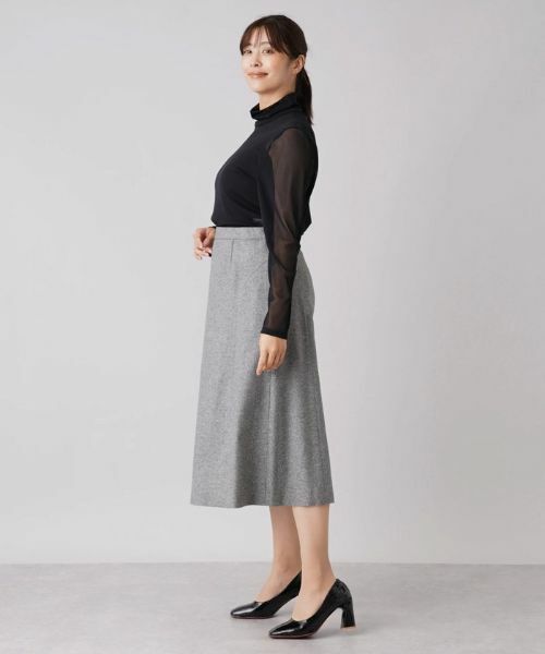 Leilian PLUS HOUSE / レリアンプラスハウス カットソー | シアーハイネックトップス | 詳細15