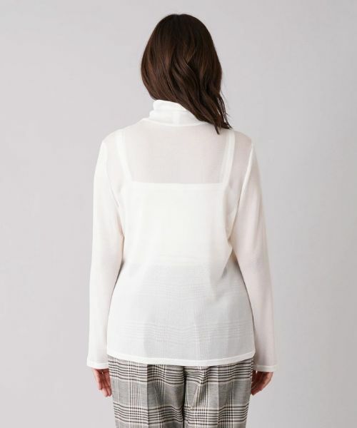 Leilian PLUS HOUSE / レリアンプラスハウス カットソー | シアーハイネックトップス | 詳細6