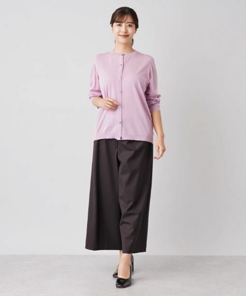 Leilian PLUS HOUSE / レリアンプラスハウス その他パンツ | コンフォートストレッチワイドパンツ | 詳細13