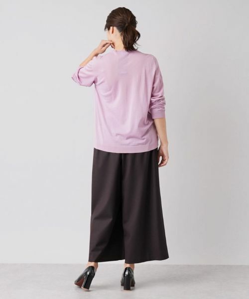 Leilian PLUS HOUSE / レリアンプラスハウス その他パンツ | コンフォートストレッチワイドパンツ | 詳細15