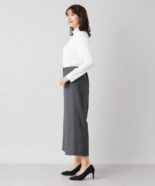 Leilian PLUS HOUSE / レリアンプラスハウス その他パンツ | コンフォートストレッチワイドパンツ | 詳細2