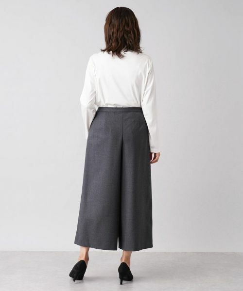 Leilian PLUS HOUSE / レリアンプラスハウス その他パンツ | コンフォートストレッチワイドパンツ | 詳細3