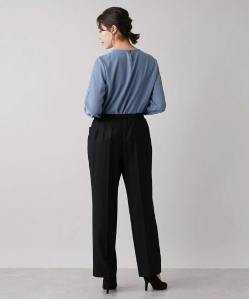 Leilian PLUS HOUSE / レリアンプラスハウス その他パンツ | ストレッチセンタープレスパンツ | 詳細17