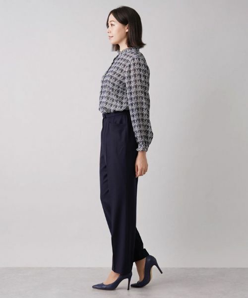 Leilian PLUS HOUSE / レリアンプラスハウス その他パンツ | ストレッチセンタープレスパンツ | 詳細2