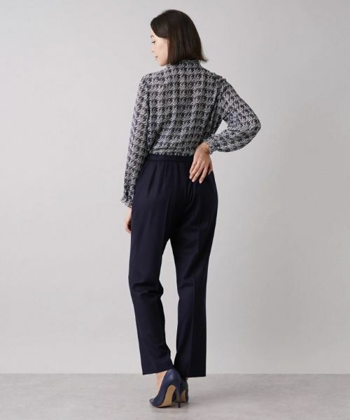 Leilian PLUS HOUSE / レリアンプラスハウス その他パンツ | ストレッチセンタープレスパンツ | 詳細3