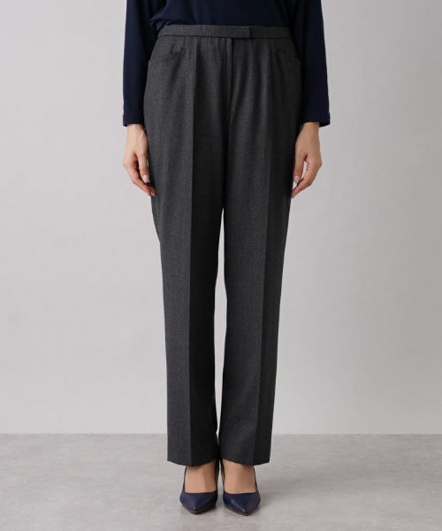Leilian PLUS HOUSE / レリアンプラスハウス その他パンツ | ストレッチセンタープレスパンツ | 詳細8
