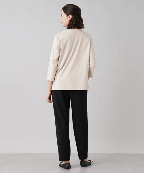 Leilian PLUS HOUSE / レリアンプラスハウス ニット・セーター | 異素材編み込みセーター | 詳細16