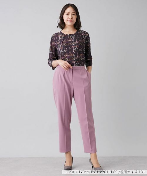 Leilian PLUS HOUSE / レリアンプラスハウス その他パンツ | テーパードクロップドパンツ | 詳細1