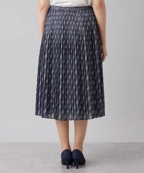 Leilian PLUS HOUSE / レリアンプラスハウス ロング・マキシ丈スカート | 総柄プリーツスカート | 詳細6