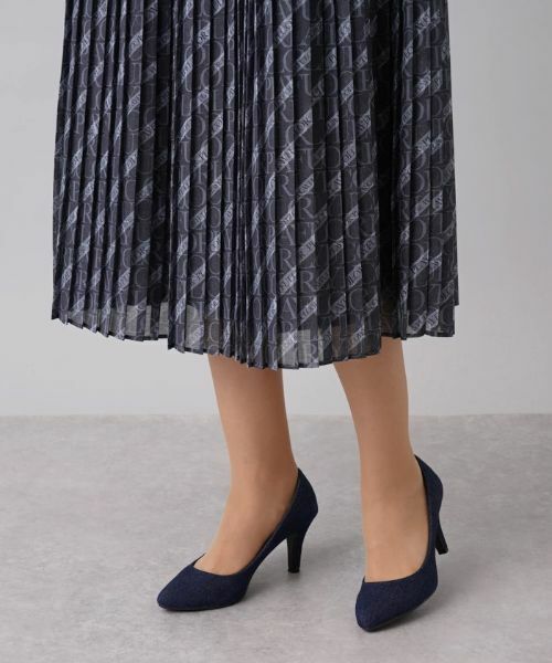 Leilian PLUS HOUSE / レリアンプラスハウス ロング・マキシ丈スカート | 総柄プリーツスカート | 詳細8