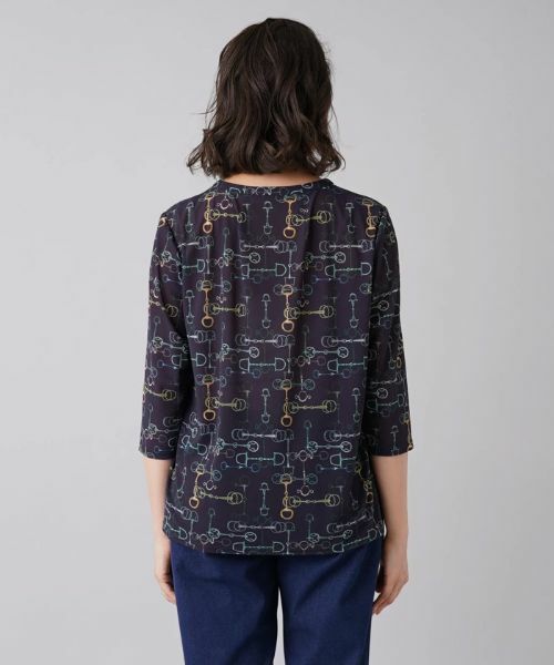 Leilian PLUS HOUSE / レリアンプラスハウス カットソー | ビットプリントトップス | 詳細6