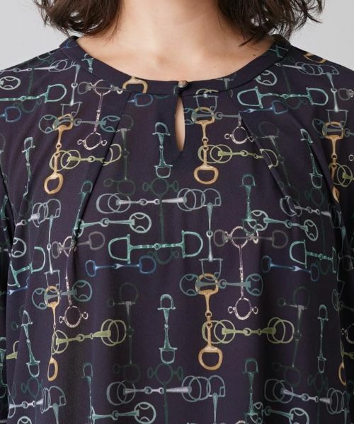 Leilian PLUS HOUSE / レリアンプラスハウス カットソー | ビットプリントトップス | 詳細7