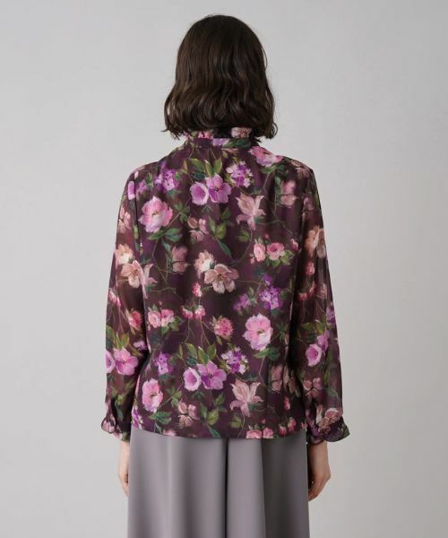 Leilian PLUS HOUSE / レリアンプラスハウス シャツ・ブラウス | フラワー長袖ブラウス | 詳細10