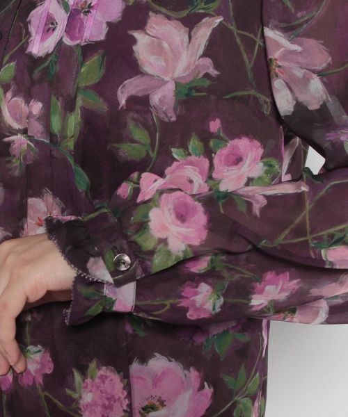 Leilian PLUS HOUSE / レリアンプラスハウス シャツ・ブラウス | フラワー長袖ブラウス | 詳細4