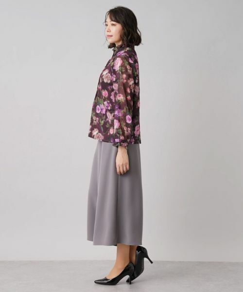 Leilian PLUS HOUSE / レリアンプラスハウス シャツ・ブラウス | フラワー長袖ブラウス | 詳細6