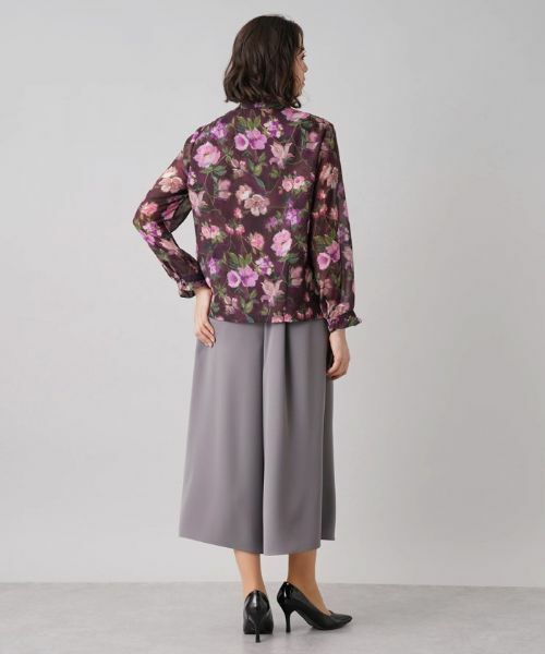 Leilian PLUS HOUSE / レリアンプラスハウス シャツ・ブラウス | フラワー長袖ブラウス | 詳細7