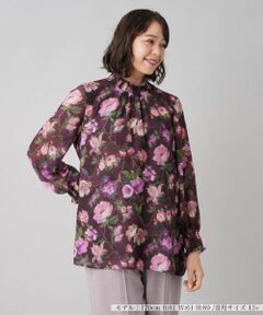 Leilian PLUS HOUSE / レリアンプラスハウス シャツ・ブラウス | フラワープリントブラウス