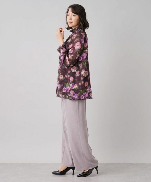 Leilian PLUS HOUSE / レリアンプラスハウス シャツ・ブラウス | フラワープリントブラウス | 詳細12