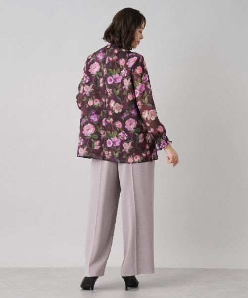 Leilian PLUS HOUSE / レリアンプラスハウス シャツ・ブラウス | フラワープリントブラウス | 詳細13