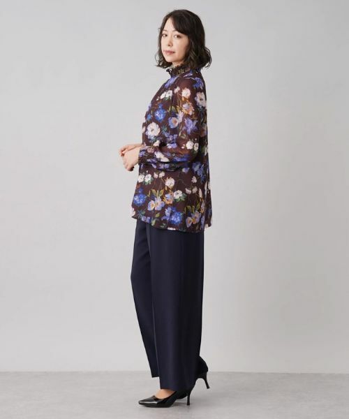 Leilian PLUS HOUSE / レリアンプラスハウス シャツ・ブラウス | フラワープリントブラウス | 詳細2