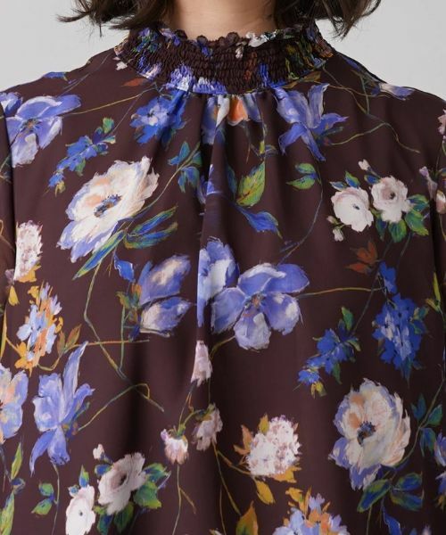 Leilian PLUS HOUSE / レリアンプラスハウス シャツ・ブラウス | フラワープリントブラウス | 詳細7