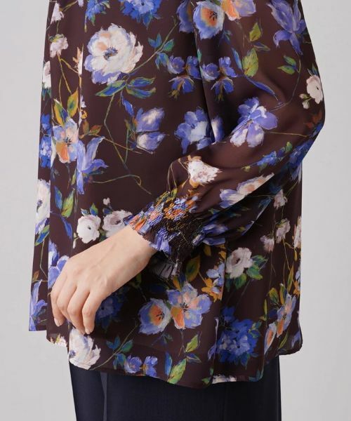 Leilian PLUS HOUSE / レリアンプラスハウス シャツ・ブラウス | フラワープリントブラウス | 詳細9