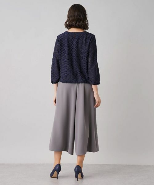 Leilian PLUS HOUSE / レリアンプラスハウス シャツ・ブラウス | 7分袖レースブラウス【セレモニー】 | 詳細3