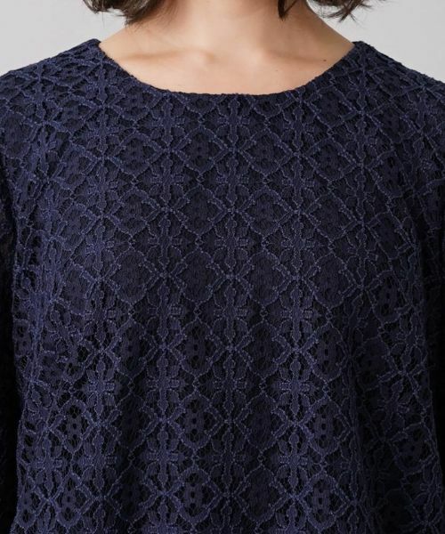 Leilian PLUS HOUSE / レリアンプラスハウス シャツ・ブラウス | 7分袖レースブラウス【セレモニー】 | 詳細7