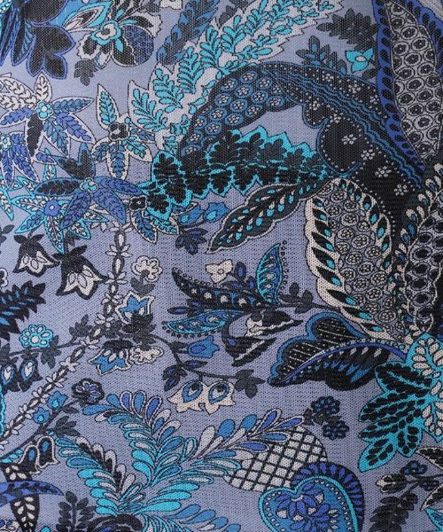 Leilian PLUS HOUSE / レリアンプラスハウス カットソー | ペイズリー柄タック長袖カットソー | 詳細12