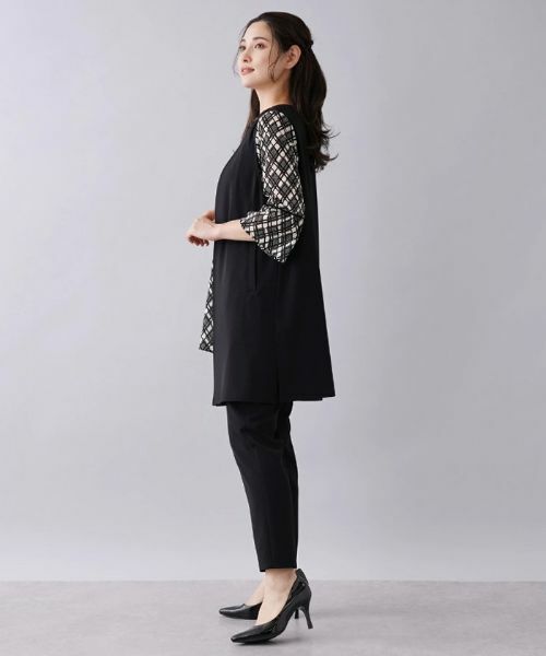 Leilian PLUS HOUSE / レリアンプラスハウス テーラードジャケット | 【店頭人気】2wayストレッチロングジレ | 詳細2