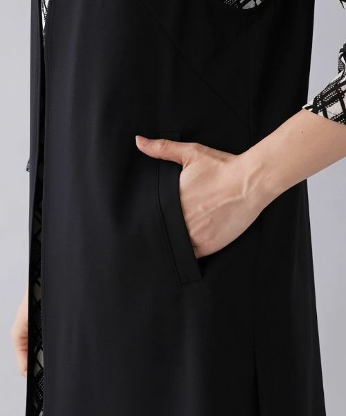 Leilian PLUS HOUSE / レリアンプラスハウス テーラードジャケット | 【店頭人気】2wayストレッチロングジレ | 詳細9